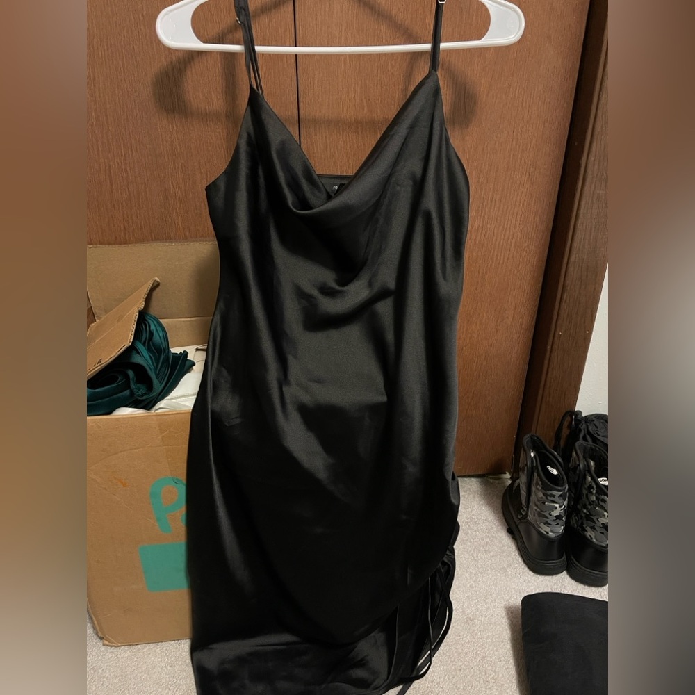 Forever 21 Black Cowl Neck Dress